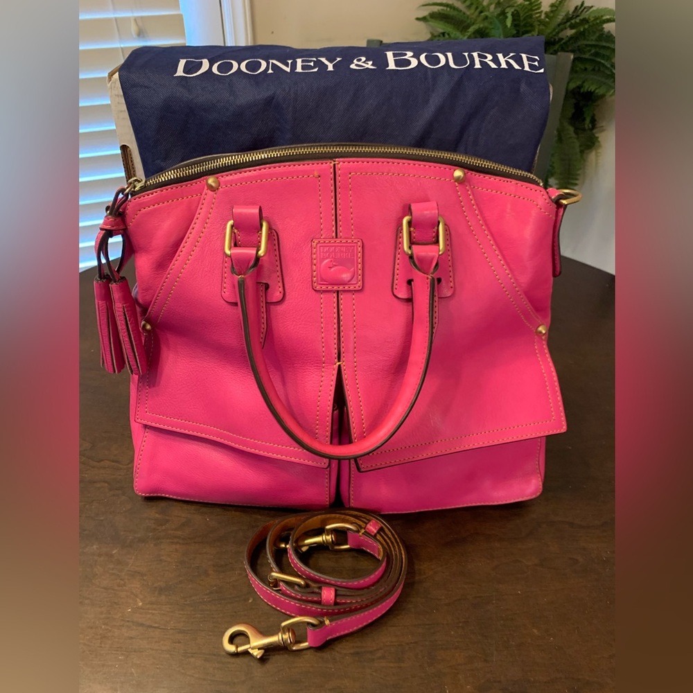 Dooney & Bourke Violet Florentine Leather Satchel